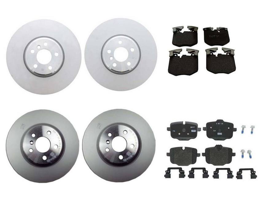 BMW Brake Kit - Pads and Rotors Front &  Rear (348mm/354mm)